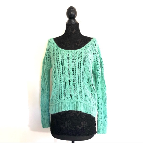 Free People Chunky Knit Sweater Free Shipping - Picture 2 of 7